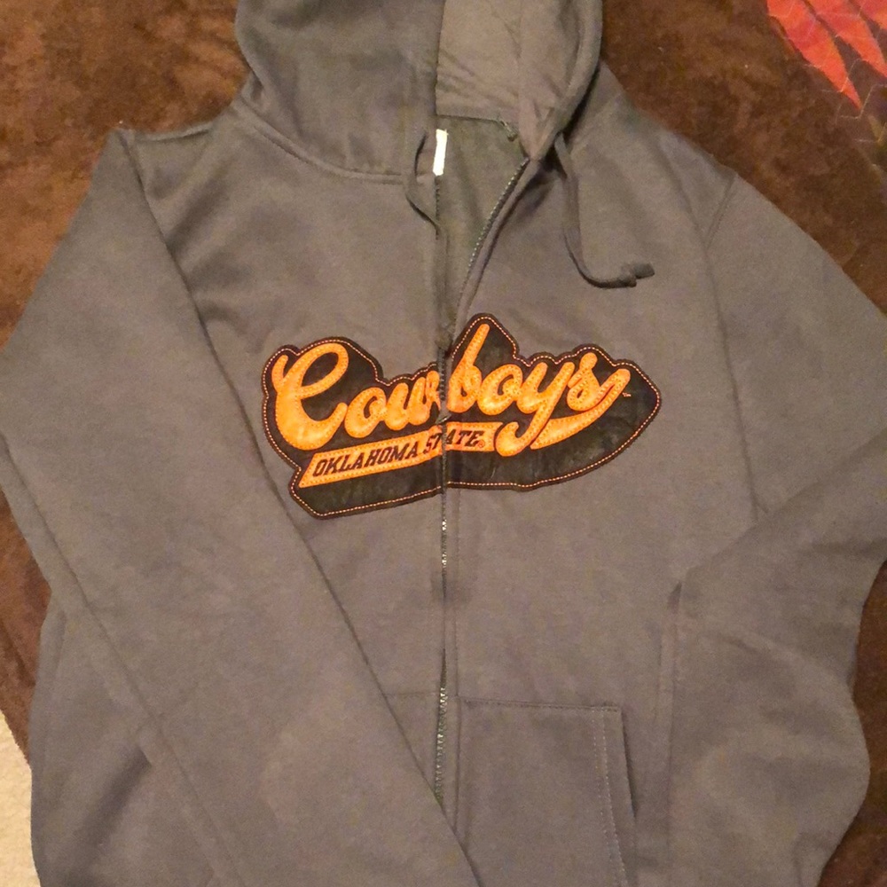 Oklahoma State University zip up hoodie